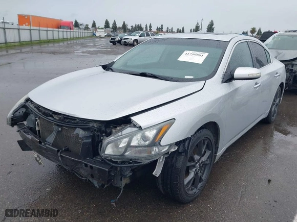 2014 Nissan Maxima 3.5 SV with VIN 1N4AA5AP2EC906642, listed as a IAAI auction lot 41759581 with 156,384 mi miles. Bid and sale history available at carsss.com. Image 2.