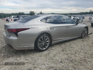 2021 Lexus LS with VIN JTHD51FF2M5014610, listed as a Copart auction lot 73633494 with 91,444 mi miles and Salvage Title. Bid and sale history available at carsss.com. Image 3.