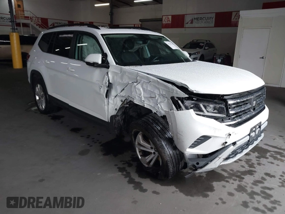 2021 Volkswagen Atlas 3.6L V6 SE w/Technology with VIN 1V2KR2CA8MC501445, listed as a IAAI auction lot 41798934 with 74,764 mi miles. Bid and sale history available at carsss.com. Image 1.