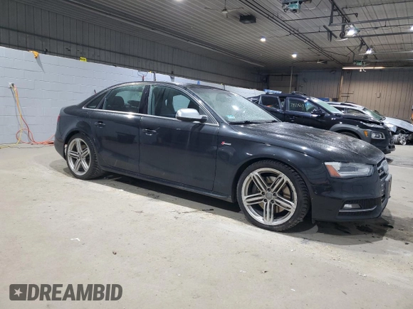 2013 Audi S4 Premium Plus with VIN WAUDGAFL1DA103025, listed as a Copart auction lot 82285234 with 120,742 mi miles and Salvage Title. Bid and sale history available at carsss.com. Image 4.