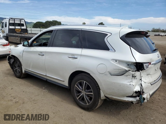 2017 Infiniti QX60 with VIN 5N1DL0MM3HC544214, listed as a Copart auction lot 53092225 with 46,800 mi miles and Salvage Title. Bid and sale history available at DreamBid. Image 2.