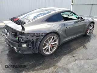 2021 Porsche 911 Carrera S with VIN WP0AB2A98MS222349, listed as a Copart auction lot 46425344 with 22,806 mi miles. Bid and sale history available at carsss.com. Image 3.