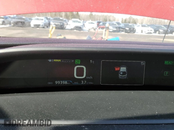 2020 Toyota Prius Prime LE with VIN JTDKARFP8L3140461, listed as a Copart auction lot 48484785 with 99,398 mi miles and Salvage Title. Bid and sale history available at carsss.com. Image 9.