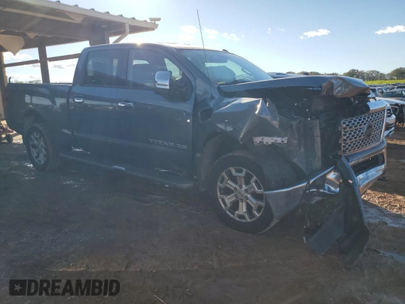 2017 Nissan Titan XD SL with VIN 1N6AA1F46HN502041, listed as a Copart auction lot 81795114 with 109,176 mi miles and Salvage Title. Bid and sale history available at carsss.com. Image 4.