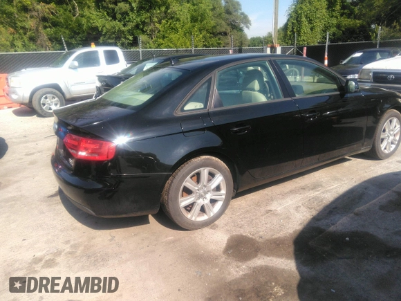2010 Audi A4 2.0T Premium with VIN WAUBFAFL5AN019451, listed as a IAAI auction lot 36974022 with 126,645 mi miles. Bid and sale history available at carsss.com. Image 4.