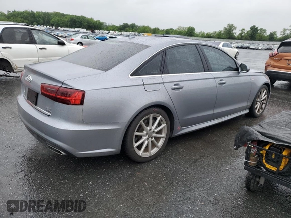 2017 Audi A6 Premium Plus with VIN WAUG8AFC8HN033595, listed as a Copart auction lot 57875005 with 89,026 mi miles and Salvage title. Bid and sale history available at DreamBid. Image 3.