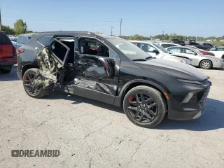 2023 Chevrolet Blazer LT with VIN 3GNKBDRS7PS221300, listed as a Copart auction lot 71954934 with 8,737 mi miles and Salvage title. Bid and sale history available at DreamBid. Image 4.