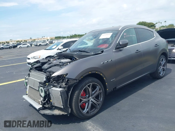 2021 Maserati Levante S with VIN ZN661YULXMX372645, listed as a IAAI auction lot 42245612 with 22,162 mi miles and . Bid and sale history available at DreamBid. Image 16.