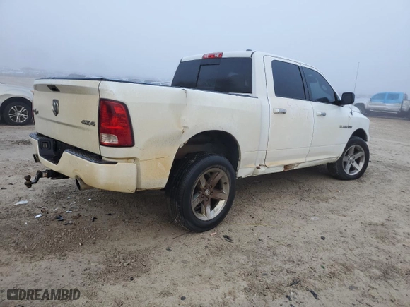 2010 Dodge Ram 1500 Sport with VIN 1D7RV1CT7AS154902, listed as a Copart auction lot 85613464 with 282,704 mi miles and Salvage Title. Bid and sale history available at carsss.com. Image 3.