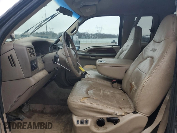 2000 Ford F-350 XL with VIN 1FTSX31F1YEB72688, listed as a Copart auction lot 44629215 with 262,552 mi miles and Salvage title. Bid and sale history available at DreamBid. Image 7.