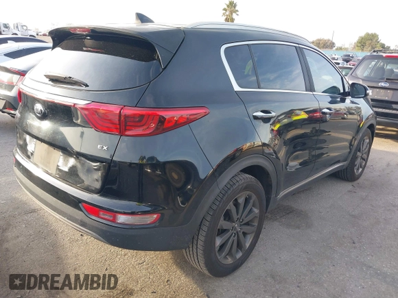 2018 Kia Sportage EX with VIN KNDPN3AC5J7427306, listed as a IAAI auction lot 41598354 with 46,829 mi miles and . Bid and sale history available at DreamBid. Image 4.