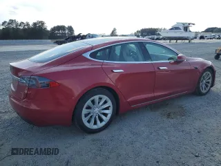 2017 Tesla Model S 100D with VIN 5YJSA1E25HF198612, listed as a Copart auction lot 50604795 with 78,129 mi miles and Salvage Title. Bid and sale history available at carsss.com. Image 3.