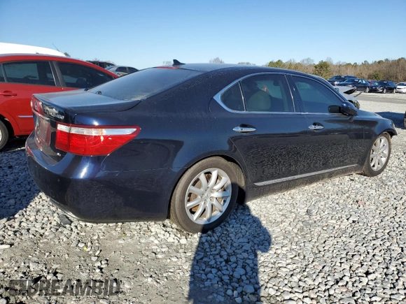2009 Lexus LS 460 with VIN JTHCL46FX95000898, listed as a Copart auction lot 88355735 with 237,714 mi miles and Salvage title. Bid and sale history available at DreamBid. Image 3.