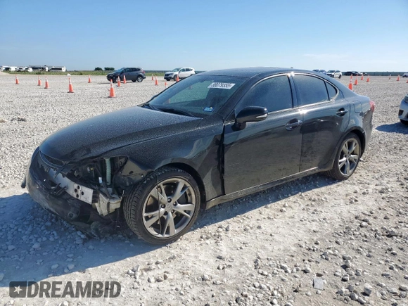 2010 Lexus IS 350 with VIN JTHBE5C26A5024312, listed as a Copart auction lot 58079355 with 165,912 mi miles and Salvage title. Bid and sale history available at DreamBid. Image 1.