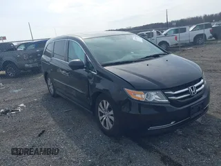 2017 Honda Odyssey EX-L with VIN 5FNRL5H65HB026014, listed as a IAAI auction lot 41719790 with 61,429 mi miles and . Bid and sale history available at DreamBid. Image 1.