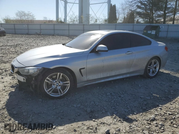 2015 BMW 4 Series 428i with VIN WBA3N3C55FF712918, listed as a Copart auction lot 53373025 with 64,638 mi miles and Salvage title. Bid and sale history available at DreamBid. Image 1.