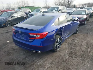 2022 Honda Accord Sedan Sport SE with VIN 1HGCV1F4XNA085981, listed as a IAAI auction lot 41907845 with 17,369 mi miles. Bid and sale history available at carsss.com. Image 4.
