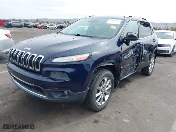 2014 Jeep Cherokee Limited with VIN 1C4PJMDS3EW121849, listed as a IAAI auction lot 41713331 with NaN miles. Bid and sale history available at carsss.com. Image 2.