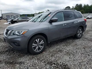 2018 Nissan Pathfinder SV z VIN 5N1DR2MN0JC624465, wystawiony jako Copart lot #58671395 z przebiegiem Nie podano mil oraz Czysty tytuł • Clean title. Historia ofert i sprzedaży dostępna na DreamBid. Obrazek 1.