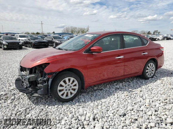 2014 Nissan Sentra SV with VIN 3N1AB7AP2EY326143, listed as a Copart auction lot 51165885 with 153,491 mi miles and Salvage Title. Bid and sale history available at DreamBid. Image 1.