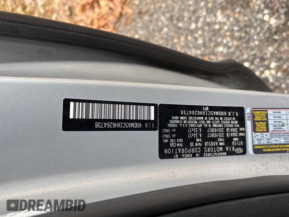 2017 Kia Sedona L with VIN KNDMA5C1XH6264738, listed as a Copart auction lot 50898905 with 151,513 mi miles and Clean Title. Bid and sale history available at carsss.com. Image 10.