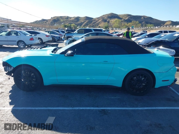 2022 Ford Mustang EcoBoost with VIN 1FATP8UH9N5124582, listed as a IAAI auction lot 41647194 with 24,410 mi miles. Bid and sale history available at carsss.com. Image 15.