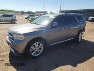 2013 Dodge Durango Crew with VIN 1C4RDJDG1DC608560, listed as a Copart auction lot 61276215 with 150,324 mi miles and Salvage title. Bid and sale history available at DreamBid. Image 1.