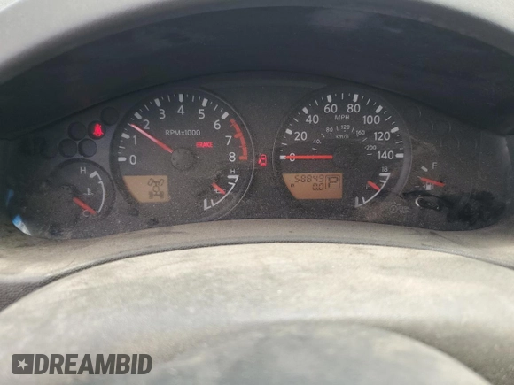 2008 Nissan Frontier SE with VIN 1N6AD06W38C406981, listed as a Copart auction lot 58784035 with 58,849 mi miles and Salvage title. Bid and sale history available at DreamBid. Image 9.