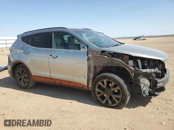 2017 Hyundai Santa Fe Ultimate with VIN 5XYZW4LA9HG458319, listed as a Copart auction lot 62652175 with 128,700 mi miles and Salvage title. Bid and sale history available at DreamBid. Image 4.