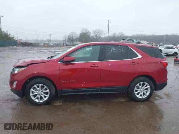 2019 Chevrolet Equinox LT z VIN 3GNAXUEVXKS548201, wystawiony jako IAAI lot #41715202 z przebiegiem 81 323 mil mil oraz . Historia ofert i sprzedaży dostępna na DreamBid. Obrazek 14.