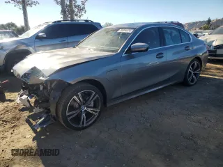 2024 BMW 3 Series 330e with VIN 3MW39FF08R8E88997, listed as a Copart auction lot 79306624 with 0 mi miles and Salvage Title. Bid and sale history available at carsss.com. Image 1.