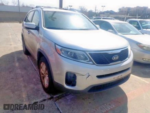2014 Kia Sorento EX with VIN 5XYKU4A75EG537092, listed as a Copart auction lot 46195065 with 145,087 mi miles and Clean Title. Bid and sale history available at carsss.com. Image 1.