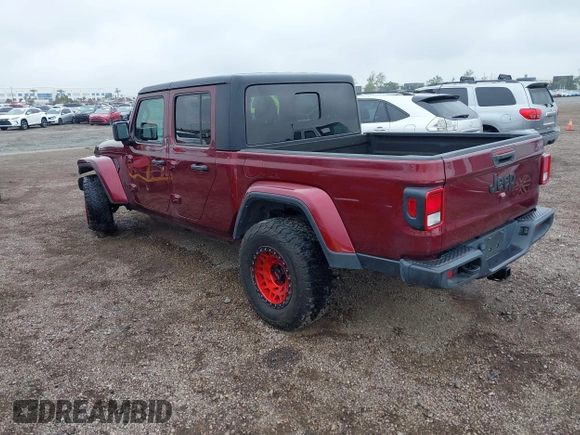 2022 Jeep Gladiator Texas Trail with VIN 1C6HJTAG5NL132164, listed as a IAAI auction lot 41911622 with 53,314 mi miles. Bid and sale history available at carsss.com. Image 3.