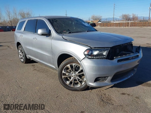 2019 Dodge Durango GT Plus with VIN 1C4RDJDG9KC780204, listed as a IAAI auction lot 41528411 with 92,026 mi miles and . Bid and sale history available at DreamBid. Image 1.