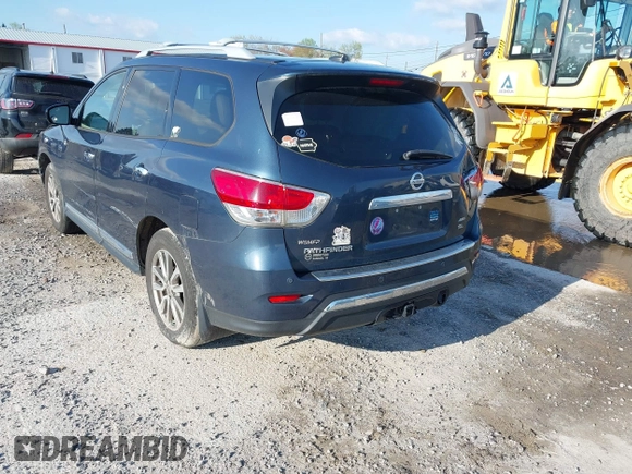 2014 Nissan Pathfinder SL z VIN 5N1AR2MM1EC656163, wystawiony jako IAAI lot #41971992 z przebiegiem 184 777 mil mil oraz . Historia ofert i sprzedaży dostępna na DreamBid. Obrazek 3.