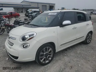 2014 FIAT 500L Lounge with VIN ZFBCFACH3EZ002687, listed as a Copart auction lot 71222884 with 230,545 mi miles and Salvage Title. Bid and sale history available at carsss.com. Image 1.
