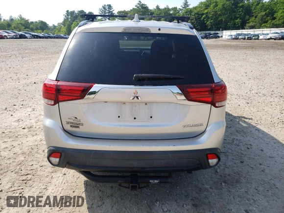 2018 Mitsubishi Outlander ES with VIN JA4AZ3A34JZ025866, listed as a Copart auction lot 61529555 with 144,041 mi miles and Salvage title. Bid and sale history available at DreamBid. Image 6.