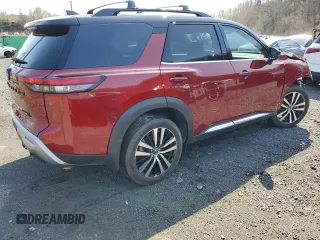 2024 Nissan Pathfinder Platinum with VIN 5N1DR3DK5RC291848, listed as a Copart auction lot 53316815 with 10,118 mi miles and Salvage title. Bid and sale history available at DreamBid. Image 3.
