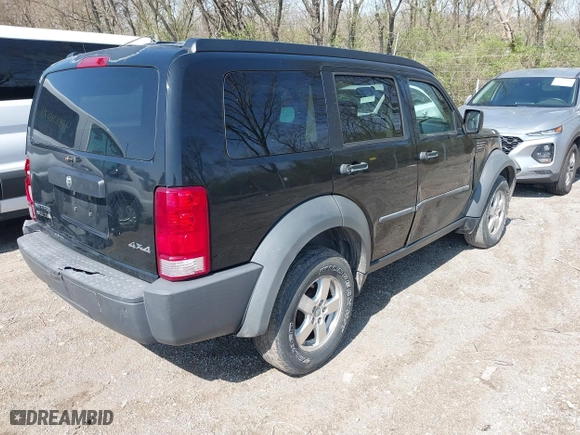2007 Dodge Nitro SXT with VIN 1D8GU28K57W551957, listed as a IAAI auction lot 41914919 with 139,560 mi miles. Bid and sale history available at carsss.com. Image 4.