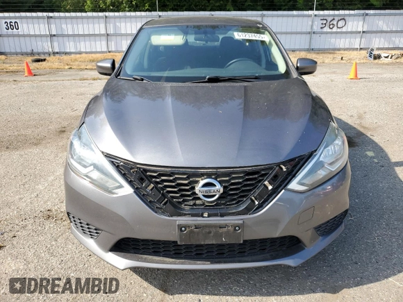 2017 Nissan Sentra S with VIN 3N1AB7AP8HL635486, listed as a Copart auction lot 61237455 with 82,332 mi miles and Salvage title. Bid and sale history available at DreamBid. Image 5.