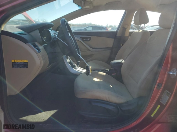 2013 Hyundai Elantra GLS PZEV with VIN 5NPDH4AE9DH352577, listed as a Copart auction lot 45100665 with 84,773 mi miles and Salvage Title. Bid and sale history available at carsss.com. Image 7.