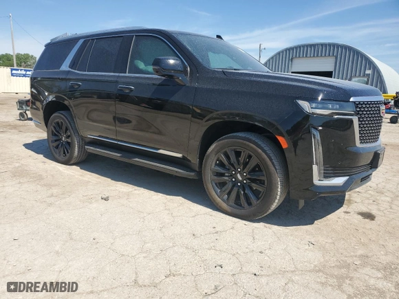 2023 Cadillac Escalade 4WD Premium Luxury with VIN 1GYS4BKL7PR487889, listed as a Copart auction lot 59027264 with 10,755 mi miles and Salvage Title. Bid and sale history available at carsss.com. Image 4.
