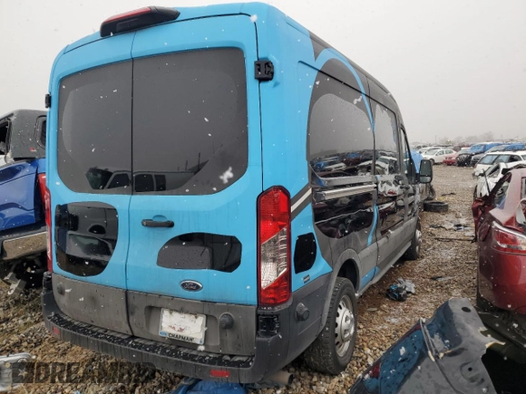 2023 Ford Transit Cargo with VIN 1FTBR1C87PKA37003, listed as a Copart auction lot 78436043 with 24,641 mi miles and . Bid and sale history available at DreamBid. Image 3.