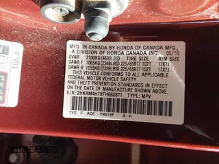 2015 Honda CR-V EX-L with VIN 2HKRM4H7XFH660871, listed as a IAAI auction lot 42095318 with 161,977 mi miles and . Bid and sale history available at carsss.com. Image 9.