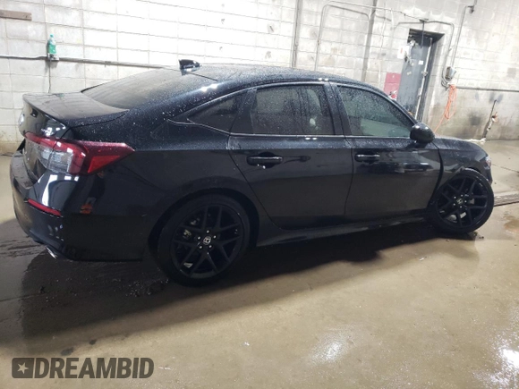 2025 Honda Civic Sport with VIN 2HGFE2F5XSH561722, listed as a Copart auction lot 54120165 with 1,576 mi miles and Salvage title. Bid and sale history available at DreamBid. Image 3.