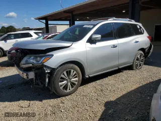 2017 Nissan Pathfinder SV with VIN 5N1DR2MN5HC611379, listed as a Copart auction lot 72229184 with 184,616 mi miles and Salvage Title. Bid and sale history available at carsss.com. Image 1.