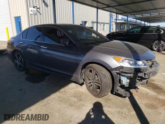 2017 Honda Accord Sport with VIN 1HGCR2F5XHA223445, listed as a Copart auction lot 50564205 with 223,129 mi miles and Salvage Title. Bid and sale history available at carsss.com. Image 4.