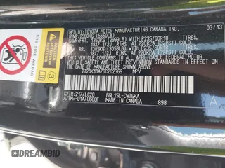 2013 Lexus RX 350 with VIN 2T2BK1BA7DC202369, listed as a IAAI auction lot 41780800 with 1 mi miles. Bid and sale history available at carsss.com. Image 9.