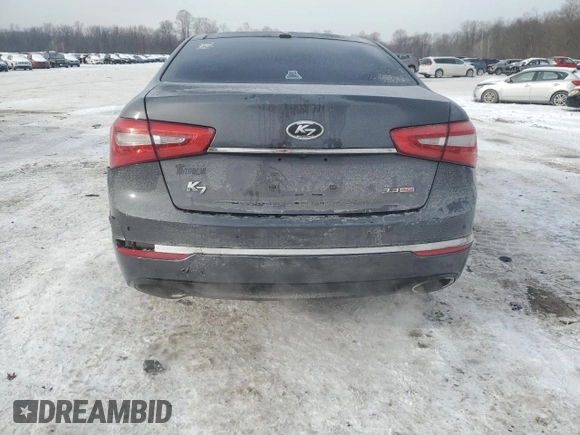 2014 Kia Cadenza Premium with VIN KNALN4D74E5128214, listed as a Copart auction lot 87692675 with 159,014 mi miles and Salvage Title. Bid and sale history available at carsss.com. Image 6.
