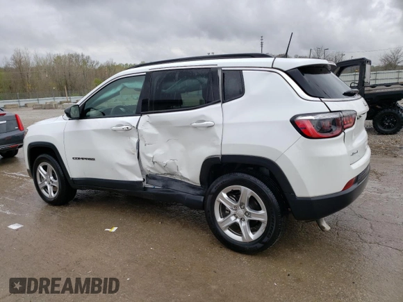 2023 Jeep Compass Latitude with VIN 3C4NJDBN9PT522979, listed as a Copart auction lot 51697115 with 60,173 mi miles and Salvage title. Bid and sale history available at DreamBid. Image 2.